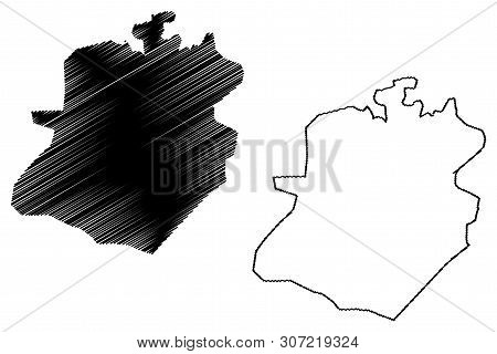 Bamako Region (regions Of Mali, Republic Of Mali) Map Vector Illustration, Scribble Sketch Bamako Ca
