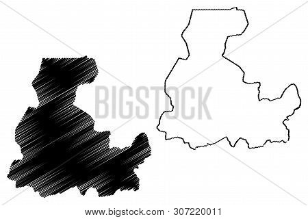 Segou Region (regions Of Mali, Republic Of Mali) Map Vector Illustration, Scribble Sketch Segou Map