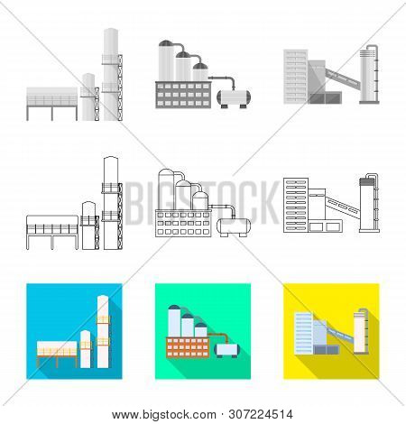 Vector Design Of Production And Structure Sign. Set Of Production And Technology Stock Vector Illust