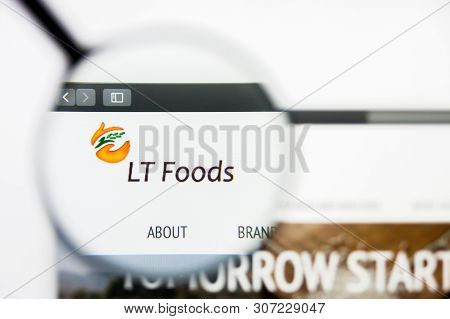 New York, New York State, Usa - 19 June 2019: Illustrative Editorial Of Lt Foods Website Homepage. L
