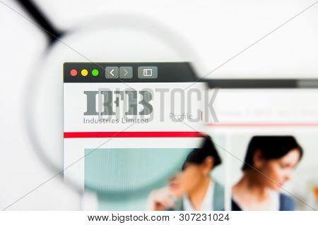 New York, New York State, Usa - 19 June 2019: Illustrative Editorial Of Ifb Industries Website Homep