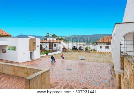 Guatavita,  Colombia June 16 Central Square Of Guatavita. This Village Was Built In 1590 By The Span