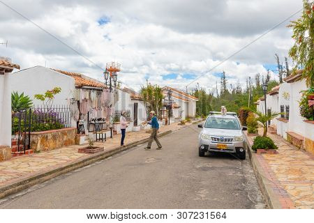 Guatavita,  Colombia June 16 Small Shop Of Wool And Plushes Welcomes Visitor In The Old Village Of G