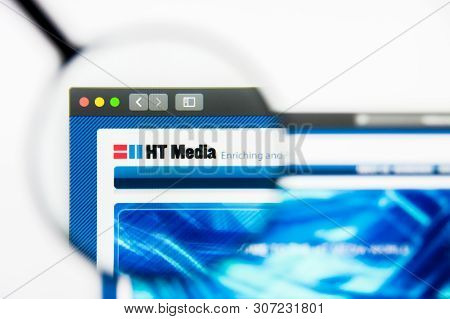 New York, New York State, Usa - 19 June 2019: Illustrative Editorial Of Ht Media Website Homepage. H