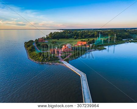 Aerial View Of Vente Cape In Lithuania, Bird Ringing Place