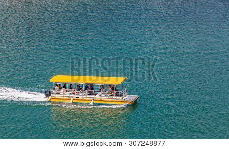 Castries, Saint Lucia - November 21, 2016: Saint Lucia Is A Caribbean Island With A Pair Of Tapered 