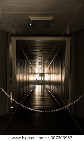 Jetway, Walking Towards The Plane, Seeing The Door Of The Plane