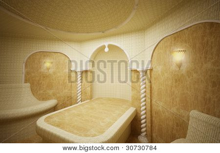 Hammam, Turecká Parní lázeň, 3-D