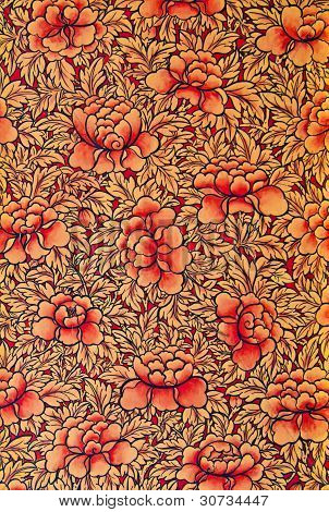 ภาพจิตรกรรมฝาผนังแบบไทย