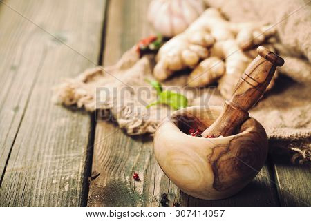 Cooking background. Warm and comfy autumn concept.