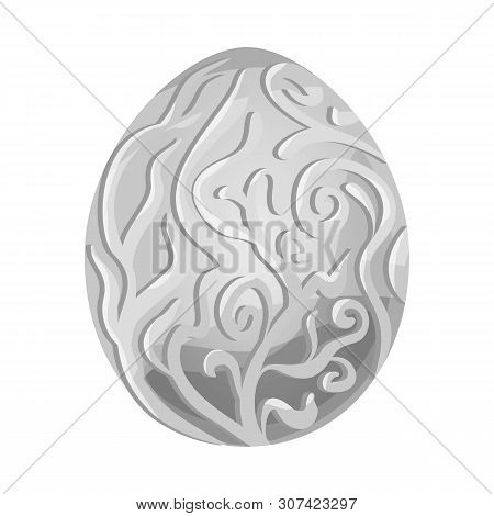 Vector Illustration Of Egg And Dragon Icon. Set Of Egg And Easter Stock Vector Illustration.