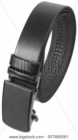 Smooth Leather Belt In Shape Of Snail Isolated On Transparent Background