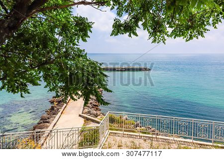 Park Of The Palace Euxinograd. Black Sea Coast, Varna, Bulgaria
