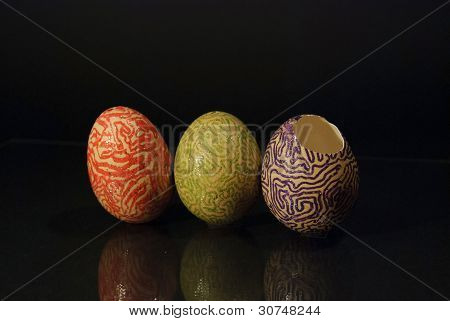 Colorful easter eggs