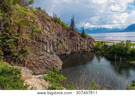 The Mchugh Creek Formed This Pond Along Turnagain Arm Just South Of Anchorage Alaska.