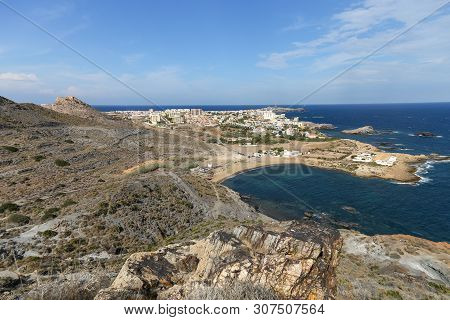 Panoramic View Of Cabo De Palos From Monte De Las Cenizas Y Peña Del Águila Regional Park