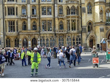 The Entrance To The Abbey Of Westminster Abbey On The Occasion Of A Mundane Event