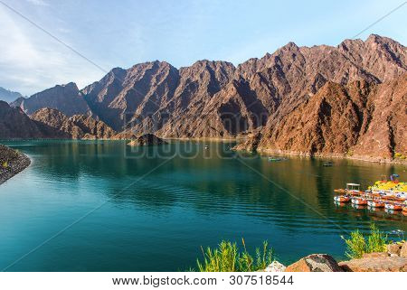 Hatta Water Dam Beautiful Place For Water Adventure Activities Like Boat Safari Kayaking Water Bike 