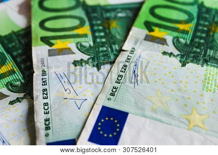 Currency Euros Money Bakdrop Background Detail Surface