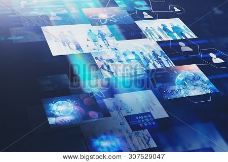 Virtual Screen Immersive Interface Background