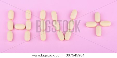 Hiv Therapy Efavirenz On Pink Background At Dry Sunny Summer Day