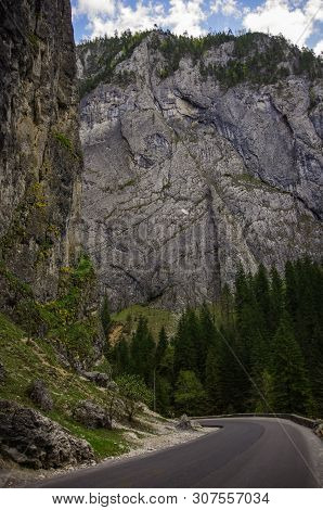 Summer Landscape Of The Famous Bicaz Gorges (canyon) In Neamt County, Romania.