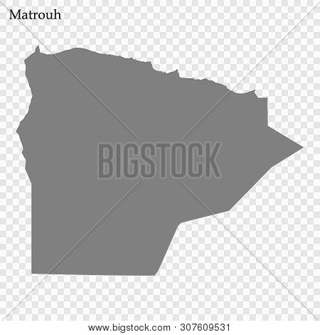 High Quality Map Of Matrouh Is A Governorate Of Egypt