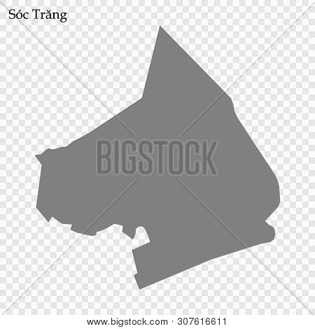 High Quality Map Of Soc Trang Is A Province Of Vietnam