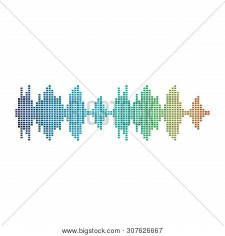 Sound Waves Vector Icon Illustration Design Template