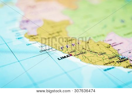 Peru Map Background. Detailed Atlases For Travelers