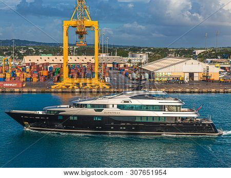 Bridgetown, Barbados - December 15, 2016: Freighters Now Carry Most Of The Worlds Cargo And The Larg