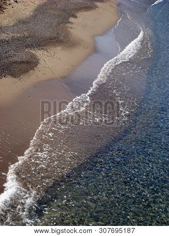 Beach In Kreta Island Karoumes Background Wallpaper Fine Art Prints