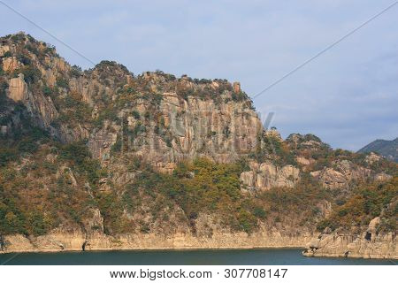 Beautiful Scenery Of Water And Nature In Korea, Danyang Lake