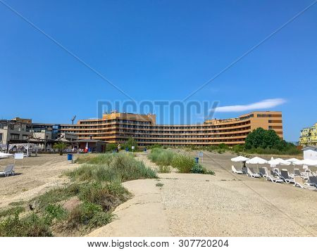 Pomorie, Bulgaria - June 12, 2019: Grand Hotel Pomorie Is A 5-star Luxury Beachfront Hotel Situated 