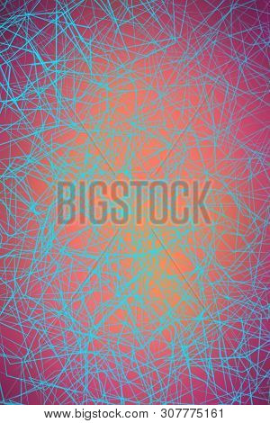 Bright, Abstract, Colorful  Background. Lines And Strokes - Illustration.