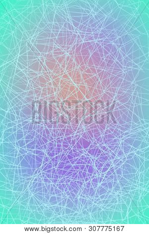 Bright, Abstract, Colorful  Background. Lines And Strokes - Illustration.