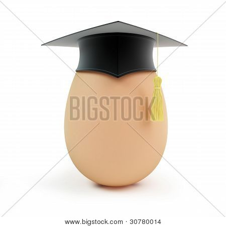 계란 졸업 모자