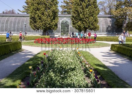Lednice, Czech Republic - April 22, 2019: Castle Lednice On April 22,2019 In Lednice In Czech Republ