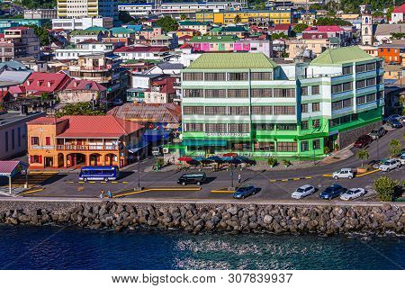 Roseau, Dominica - December 14, 2016: Dominica Is An Island Country In The West Indies With A Capita
