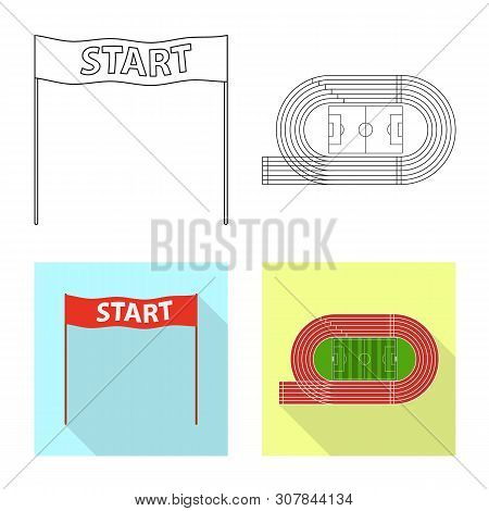 Vector Illustration Of Sport And Winner Icon. Collection Of Sport And Fitness Stock Vector Illustrat