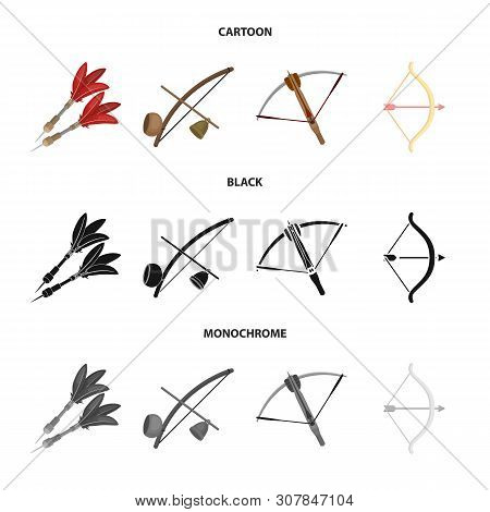 Vector Illustration Of Hand And Tribal Logo. Set Of Hand And Nature Vector Icon For Stock.