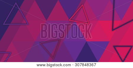 Colorful Triangle Low Poly Background. Abstract Low Poly Background For Banner And Backdrop.