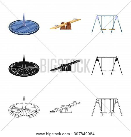 Isolated Object Of Urban And Street Sign. Collection Of Urban And Relaxation Stock Vector Illustrati