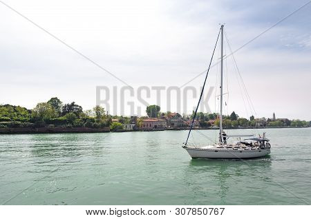 The Yacht In Venice Lagune