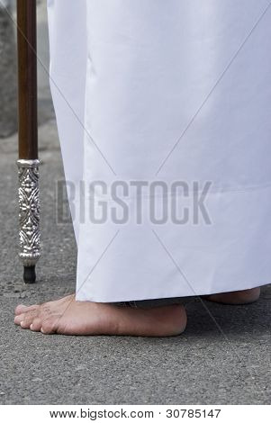 Nazareno en procesión