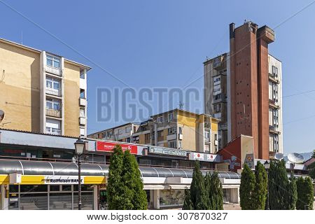 Pirot, Serbia - June 15, 2019: Square And Building At The Center Of Town Of Pirot, Southern And East