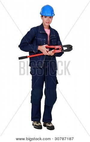 Kobieta z boltcutters