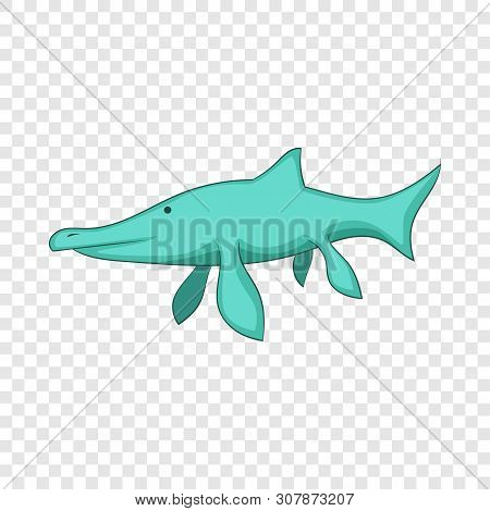 Ichthyosaur Icon. Cartoon Illustration Of Ichthyosaur Vector Icon For Web