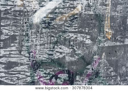 Many Times Painted Concrete Wall For Backgrounds And Overlays