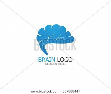 Brain Icon Logo Design Vector Illustration